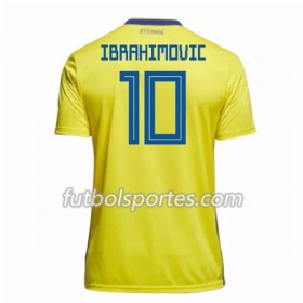 Camisetas Suecia Ibrahimovic 10 Primera Equipacion Mundial 2018